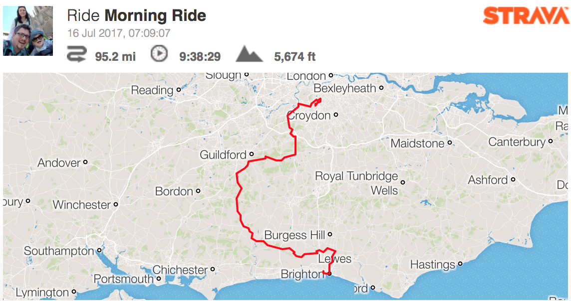 2017 300miles for data day 3 dawns and surrey hills