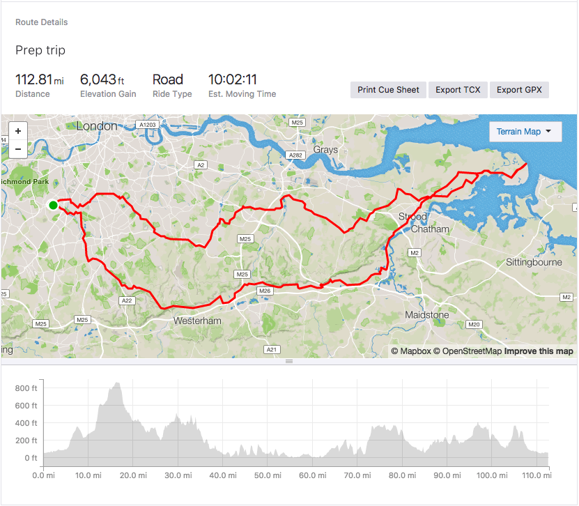 Trip, Sunday, July 15nd, 112 miles